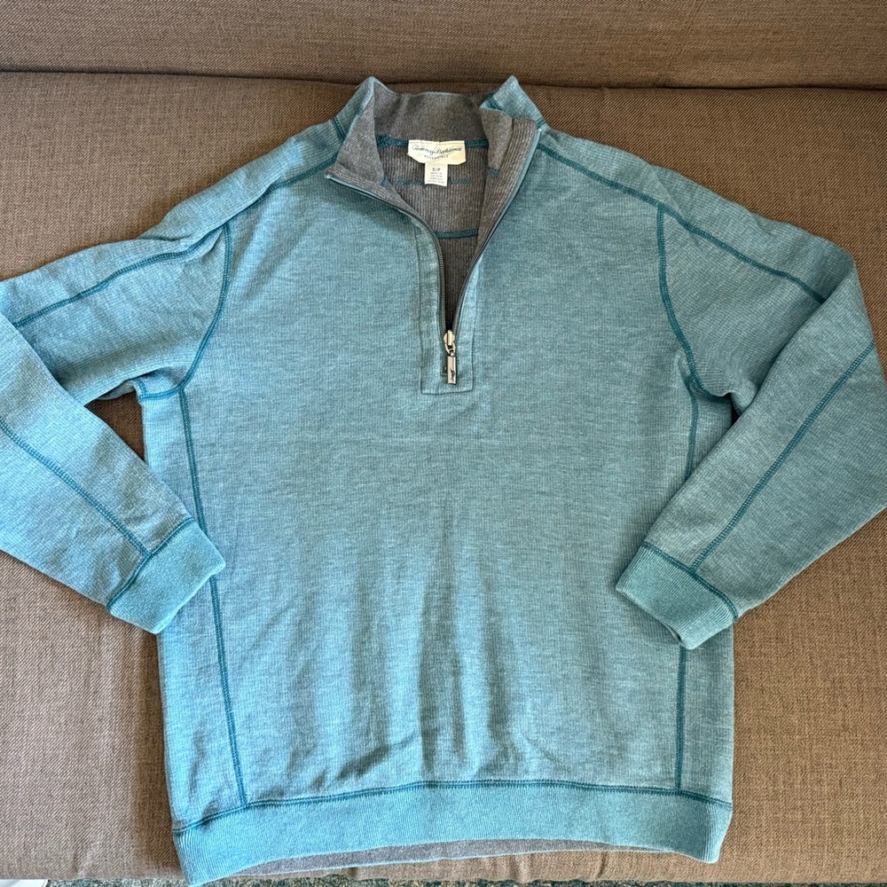 Tommy Bahama Reversible Zip-Up Sweater